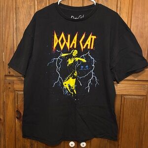 Doja Cat Adult’s Black Graphic Short Sleeve Casual T-Shirt Size XXL